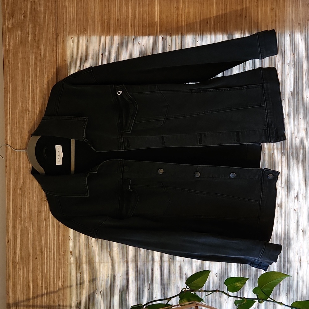 CJLA Medium Black Denim Jacket EUC